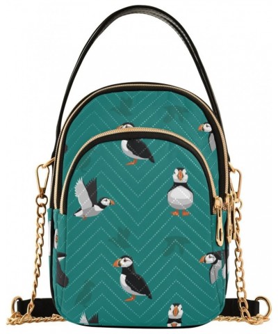 Cell Phone Purse Sea Bird Puffin Cute Crossbody Handbag Durable Shoulder Bag Sturdy Travel Pouch Compact Chic Bag for Women D...