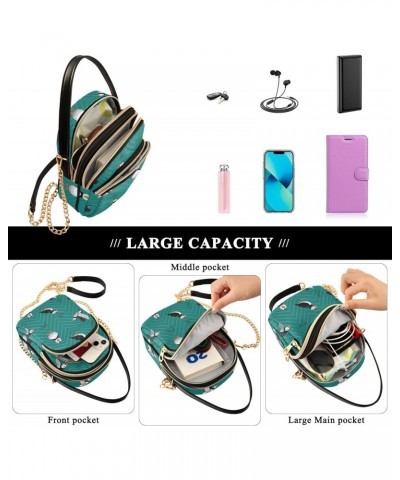 Cell Phone Purse Sea Bird Puffin Cute Crossbody Handbag Durable Shoulder Bag Sturdy Travel Pouch Compact Chic Bag for Women D...