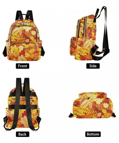 Autumn Leaves Backpack Purse for Women Anti-theft Small Fashion Travel Backpack Hiking Sports Ladies Daypack,M Small $16.80 B...