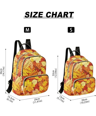 Autumn Leaves Backpack Purse for Women Anti-theft Small Fashion Travel Backpack Hiking Sports Ladies Daypack,M Small $16.80 B...