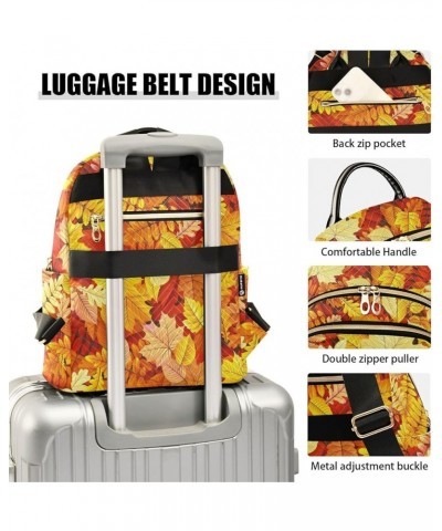 Autumn Leaves Backpack Purse for Women Anti-theft Small Fashion Travel Backpack Hiking Sports Ladies Daypack,M Small $16.80 B...