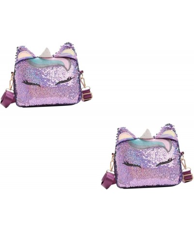 2 Pcs Cute Purse for Toddler Trendy Handbags Sequins Crossbody Bags Carteras Para Mujer De Colgar Hombro As Shownx2pcs $9.92 ...