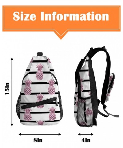 Sling Bag Crossbody Sling Backpack Waterproof Chest Bag Daypack Shoulder Bag for Hiking Walking Travel Pineappleplr2199 $19.9...