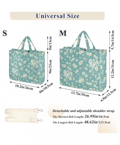 Fresh Little Daisy Women's Tote Handbags Top Handle Satchel Shoulder Bag Crossbody Bag for Office Travel S $18.47 Totes