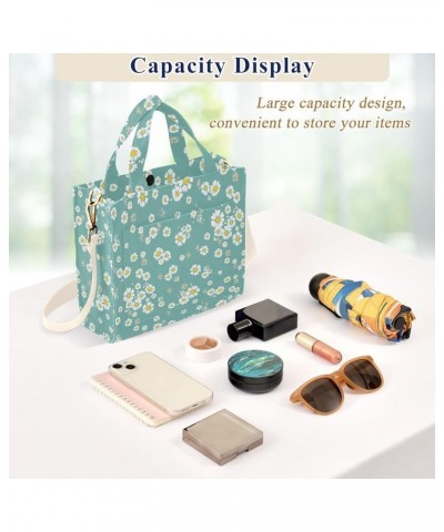 Fresh Little Daisy Women's Tote Handbags Top Handle Satchel Shoulder Bag Crossbody Bag for Office Travel S $18.47 Totes