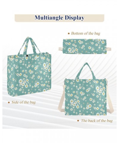 Fresh Little Daisy Women's Tote Handbags Top Handle Satchel Shoulder Bag Crossbody Bag for Office Travel S $18.47 Totes