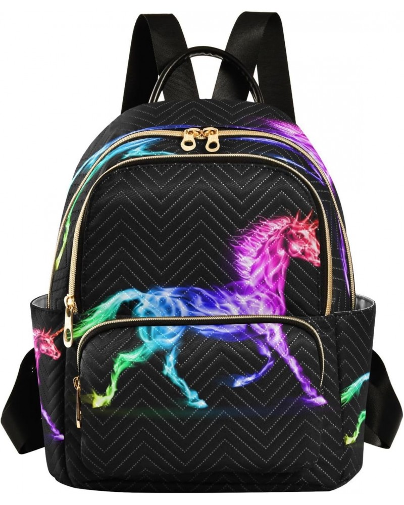 Rainbow Animal Unicorn_163314335 Backpack Purse for Women Travel Handbag Shoulder Bag $19.59 Backpacks