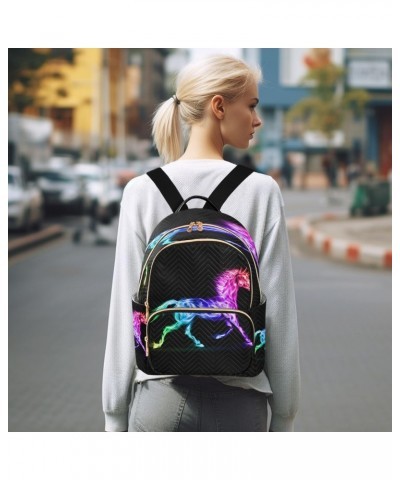 Rainbow Animal Unicorn_163314335 Backpack Purse for Women Travel Handbag Shoulder Bag $19.59 Backpacks