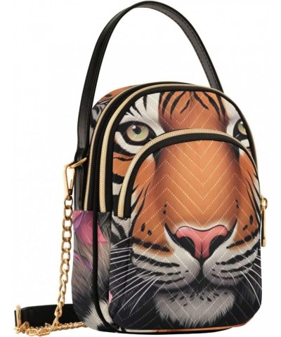 Floral Tiger Forest Small Crossbody Bags for Women Cell Phone Shoulder Purse Handbags Wallet 21217634 $13.16 Crossbody Bags