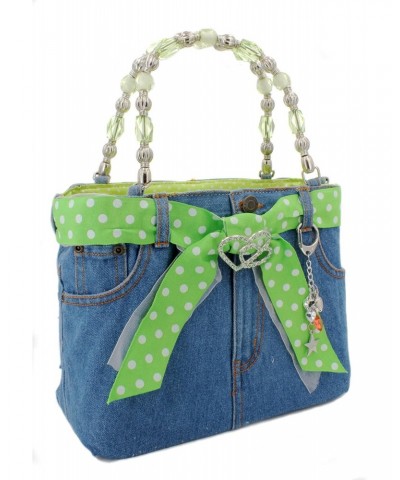 Jean Purse w/Polka Dots Ribbon $35.72 Handbags