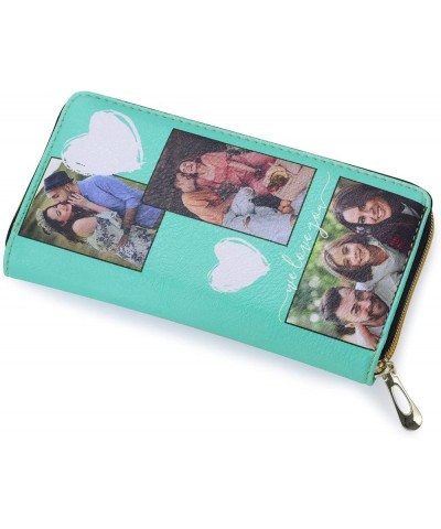 Women's Custom Photo Wallet Personalized Engraved Picture Name Handbag Long Credit Card Holder Zip Around Clutch (Style 2) St...