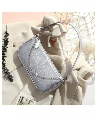 Small Purse for Women, Retro Classic Tote HandBag Shoulder Bags Clutch Purse Silver $12.24 Shoulder Bags