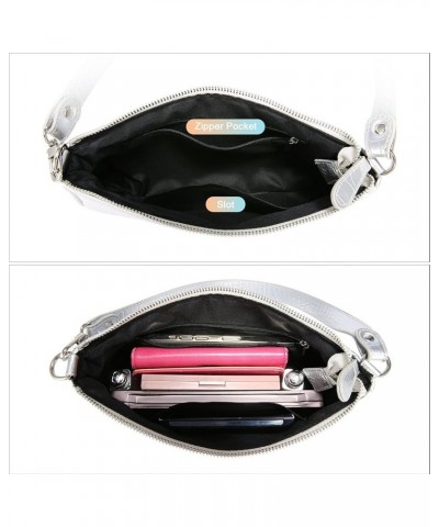 Small Purse for Women, Retro Classic Tote HandBag Shoulder Bags Clutch Purse Silver $12.24 Shoulder Bags