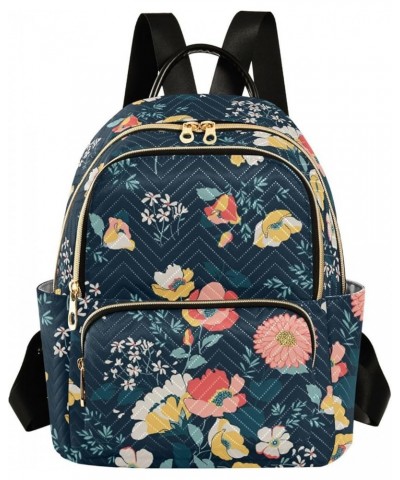 Floral Flowers Backpack Purse for Women Anti-theft Small Fashion Travel Backpack with Double Zipper Weekend Bag,S Small $16.7...