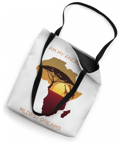 Giraffes and Africa Map Tote Bag $9.43 Totes