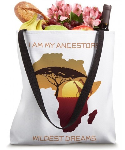 Giraffes and Africa Map Tote Bag $9.43 Totes