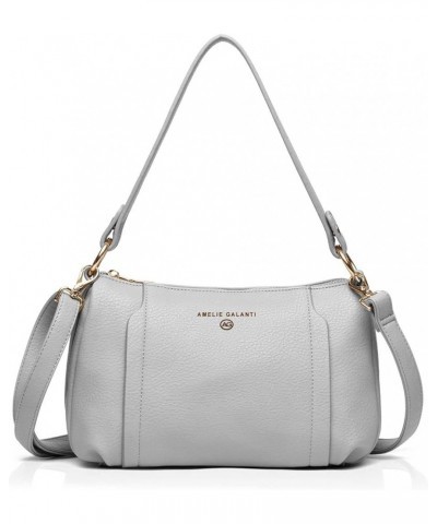 Small Medium Size Crossbody Bag purse for Women,leather Shoulder handbag with Adjustable Strap 991706-gray $18.55 Shoulder Bags