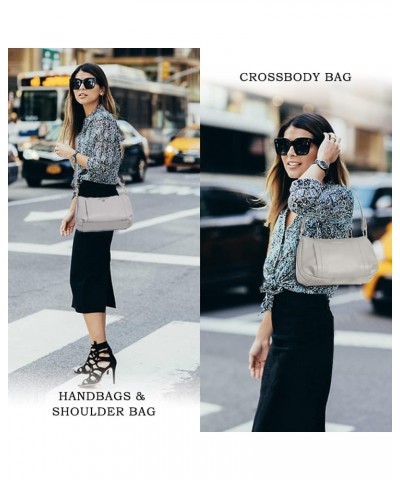 Small Medium Size Crossbody Bag purse for Women,leather Shoulder handbag with Adjustable Strap 991706-gray $18.55 Shoulder Bags