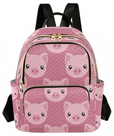 Pig Face Women Backpack Purse Ladies Fashion Shoulder Bag Daypack Travel Bag 10L Small $15.40 Backpacks