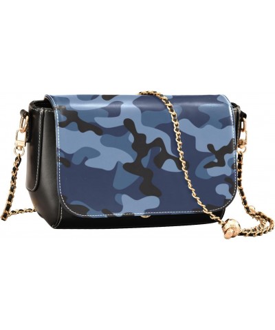 Crossbody Handbag Military Camo Navy Army PU Leather Shoulder Bag Sturdy Travel Pouch Compact Chic Bag for Women Everyday Use...