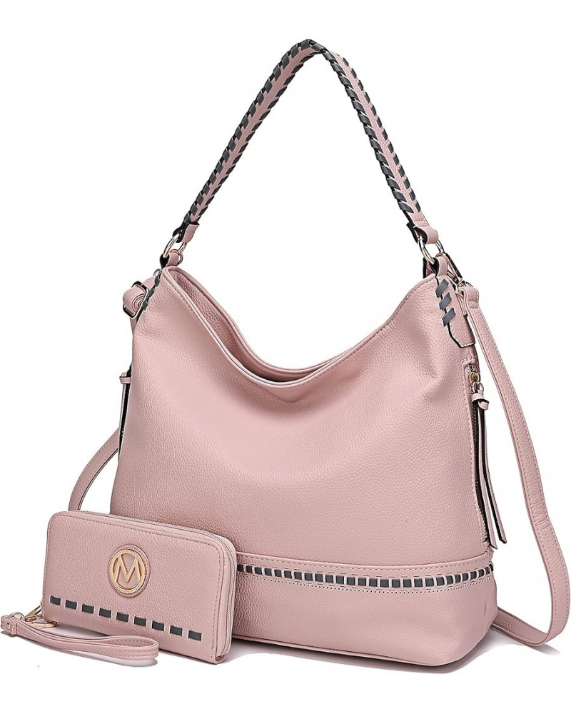 MKF Hobo Purses for Women – Soft PU Leather Handbag Womens Hobo Shoulder bag – Fashion Top Handle Pocketbook Blake Blush $27....