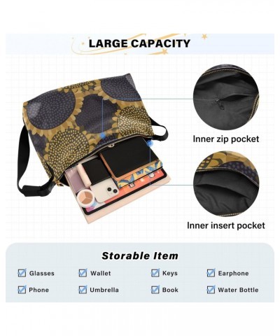 Men Sling Bags Crossbody Sunflowers in Modern Vintage Style Crossbody Phone Purse Women Waterproof Fashion Waist $17.15 Hobo ...