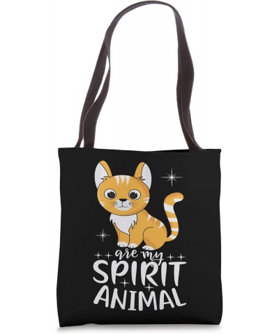 Cat Are My Spirit Animal I Meow I Kitty I Kids Cat Tote Bag $10.92 Totes