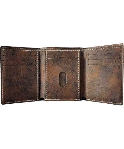 Griffin Irish Coat of Arms Rustic Leather Wallet $17.07 Wallets