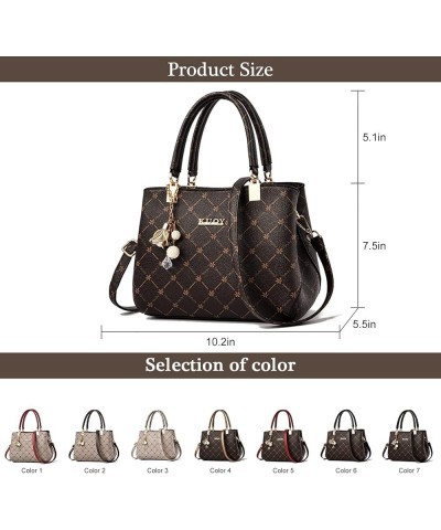 Women's Purses and Handbags Ladies Fashion Vegan PU Leather Top Handle Tote Bags Crossbody Satchel Shoulder Handbags Color 5 ...