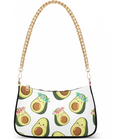 Fruit Shoulder Bag Avocado Just Married Couple Women Clutch Handbag Shoulder Purch Boho Bag Date Chain Bag Tote Bag Spring Ho...