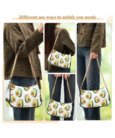 Fruit Shoulder Bag Avocado Just Married Couple Women Clutch Handbag Shoulder Purch Boho Bag Date Chain Bag Tote Bag Spring Ho...