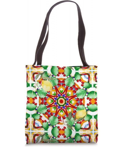 Mediterranean art,Italian style,cactus,summer,lemon art Tote Bag $16.52 Totes