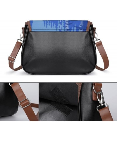 Fashion Crossbody Bags Women's Shoulder Bags Classic City Leather Satchels Hobo Bags Love Heart Vortex Color13 $23.27 Hobo Bags