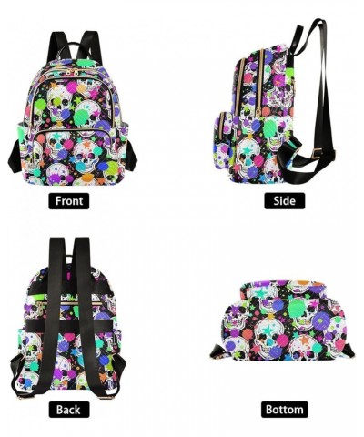 Travel Backpack Purse for Women Fashion Anti-theft Work Casual Rock Skull Daypack Shoulder Bag Medium Size Small $20.71 Backp...