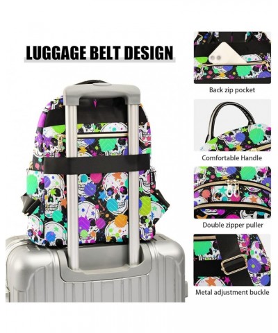 Travel Backpack Purse for Women Fashion Anti-theft Work Casual Rock Skull Daypack Shoulder Bag Medium Size Small $20.71 Backp...