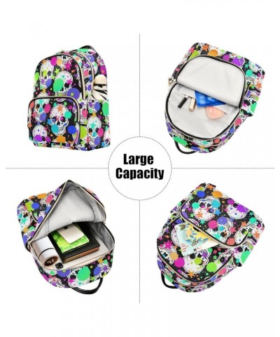 Travel Backpack Purse for Women Fashion Anti-theft Work Casual Rock Skull Daypack Shoulder Bag Medium Size Small $20.71 Backp...