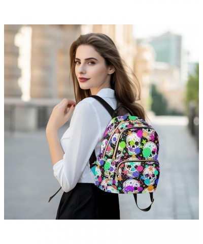 Travel Backpack Purse for Women Fashion Anti-theft Work Casual Rock Skull Daypack Shoulder Bag Medium Size Small $20.71 Backp...