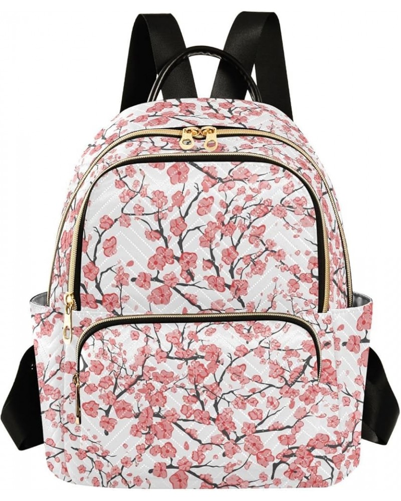 Japanese Flower Women's Backpack Purse Causal Daypack Work Travel College Business Trip Bag Shoulder Bag Medium $21.23 Backpacks