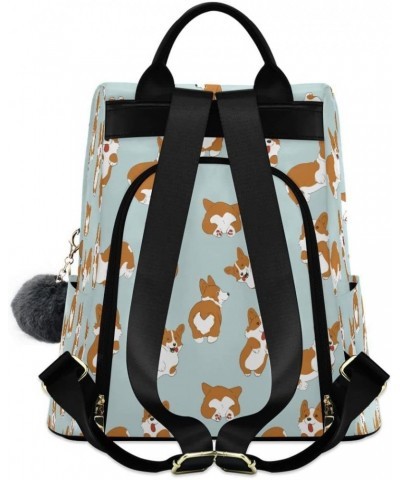 Happy Animal Dogs Women Backpack Anti-theft Handbag Purse Travel Bag Fashion Shoulder Bags $20.00 Backpacks