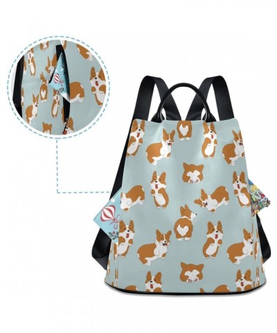 Happy Animal Dogs Women Backpack Anti-theft Handbag Purse Travel Bag Fashion Shoulder Bags $20.00 Backpacks