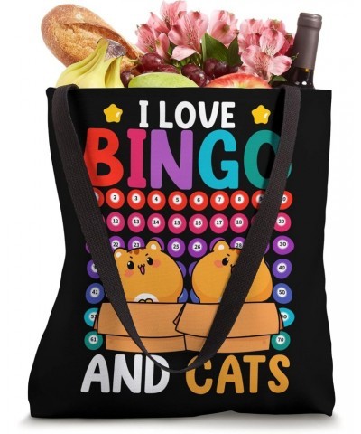 Animal Cat Lover Lotto Bingo Player Pet Gambling Hobby Bingo Tote Bag $15.67 Totes