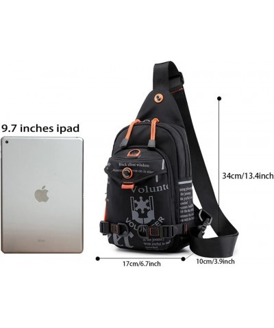 Waterproof Crossbody Bag for Women Men Multipurpose Sling Backpack Shoulder Bag for Travel Hiking Daypack Black Green Camo $1...