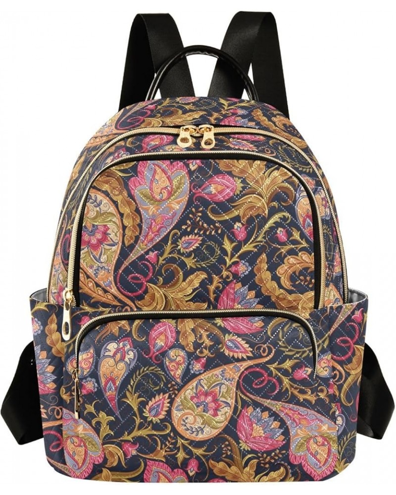 Seamless Paisley Women Backpack Purse Shoulder Bag Color Small $15.18 Backpacks