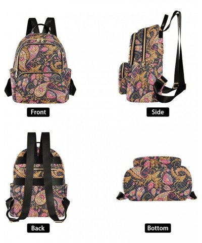 Seamless Paisley Women Backpack Purse Shoulder Bag Color Small $15.18 Backpacks