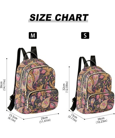 Seamless Paisley Women Backpack Purse Shoulder Bag Color Small $15.18 Backpacks