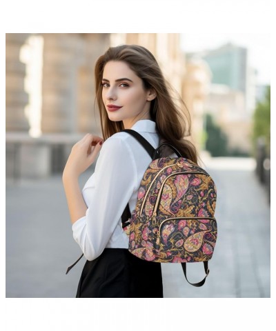 Seamless Paisley Women Backpack Purse Shoulder Bag Color Small $15.18 Backpacks