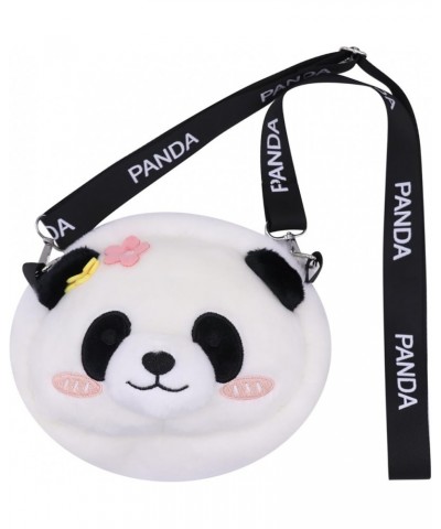 Cute Panda Plush Crossbody Purse Small Fluffy Satchel Shoulder Bag Messenger Bag Handbag Purse for Women Panda White $9.79 Sa...