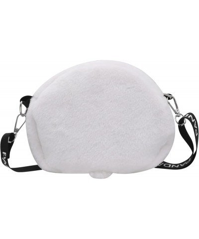 Cute Panda Plush Crossbody Purse Small Fluffy Satchel Shoulder Bag Messenger Bag Handbag Purse for Women Panda White $9.79 Sa...