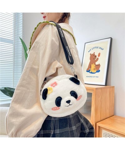 Cute Panda Plush Crossbody Purse Small Fluffy Satchel Shoulder Bag Messenger Bag Handbag Purse for Women Panda White $9.79 Sa...