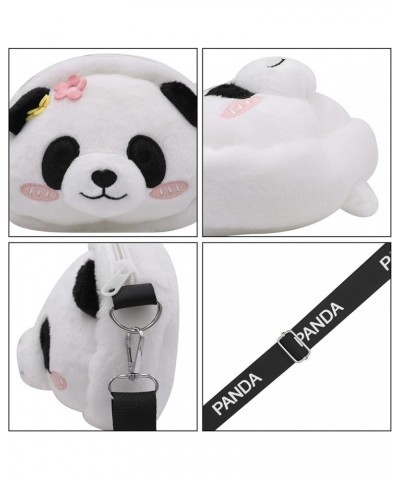 Cute Panda Plush Crossbody Purse Small Fluffy Satchel Shoulder Bag Messenger Bag Handbag Purse for Women Panda White $9.79 Sa...